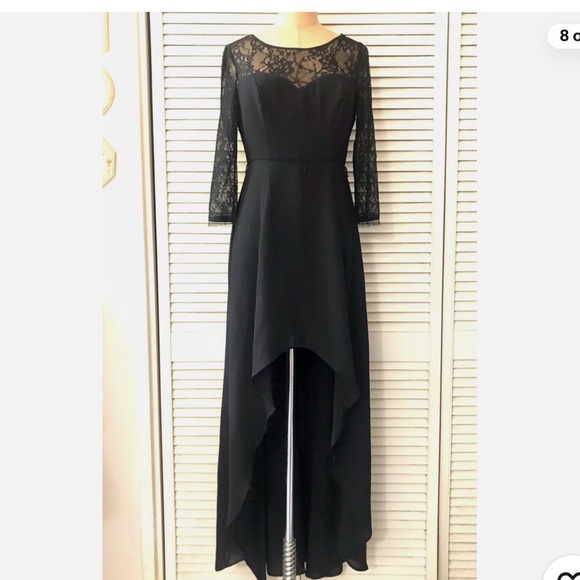 Max & Cleo Dresses & Skirts - Max & Cleo Black Lace High-Low Cocktail Dress